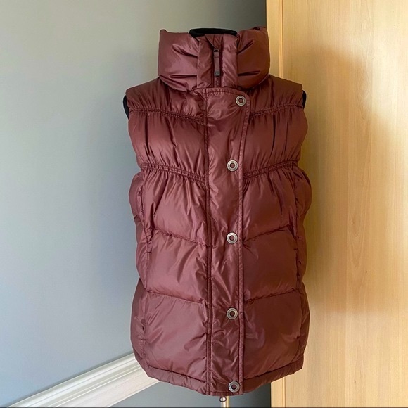Prana Down Feather Milly Puffer Vest Burgundy/Maroon Size XL - Picture 2 of 16